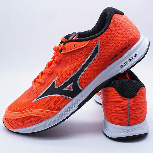 デュエルソニック4ミズノmizunoU1GD2570-06レッド軽量ランニングシューズレーシング