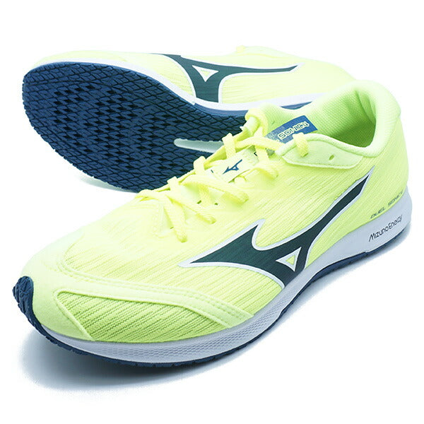 デュエルソニック4ミズノmizunoU1GD2570-21イエロー軽量ランニングシューズレーシング