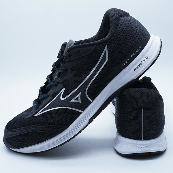 デュエルソニック4ワイドミズノmizunoU1GD2571-02ブラック軽量ランニングシューズレーシング