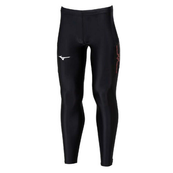 【ネコポス送料無料】ミズノMIZUNOメンズレディース陸上競技MCラインロングタイツストレッチタイツU2MBB552マラソンジョギングジムトレーニング