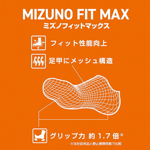 【ネコポス対応可】ミズノmizunoフィットマックスソックスアンクル丈滑り止め付U2MXB015ランニング靴下パフォーマンスアップ