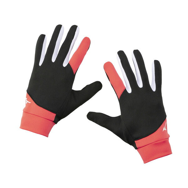 ミズノMIZUNOランニングウエアーアクセサリーレーシンググローブ25FW防寒防風トレーニングU2MYB504