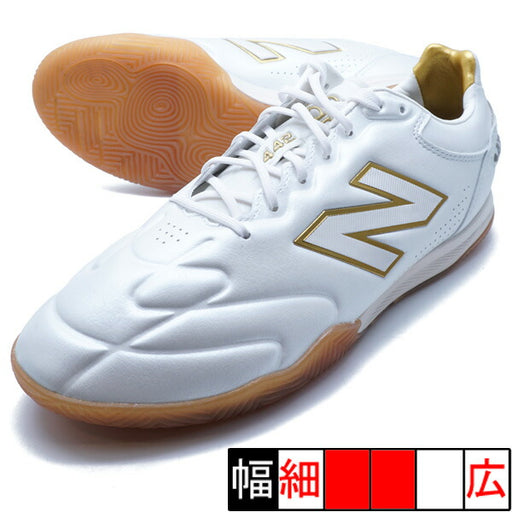 442ELITEIN2EニューバランスNewBalanceU41I6X02Eホワイトゴールドフットサルシューズインドア室内用