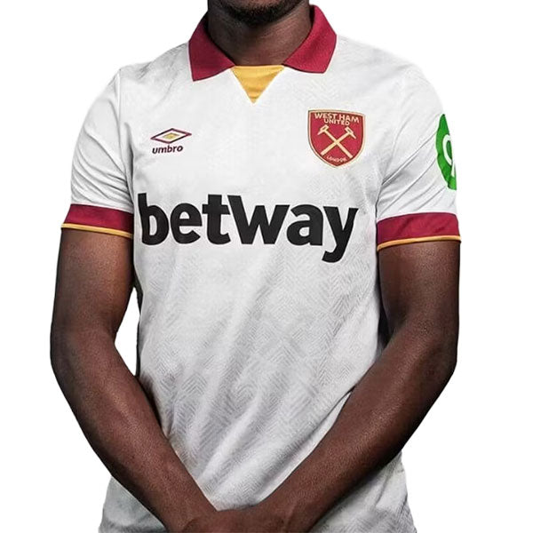 ウェストハム2024-25レプリカ3rdユニフォームUDA6431T-WHTサッカーホワイト半袖アンブロumbro