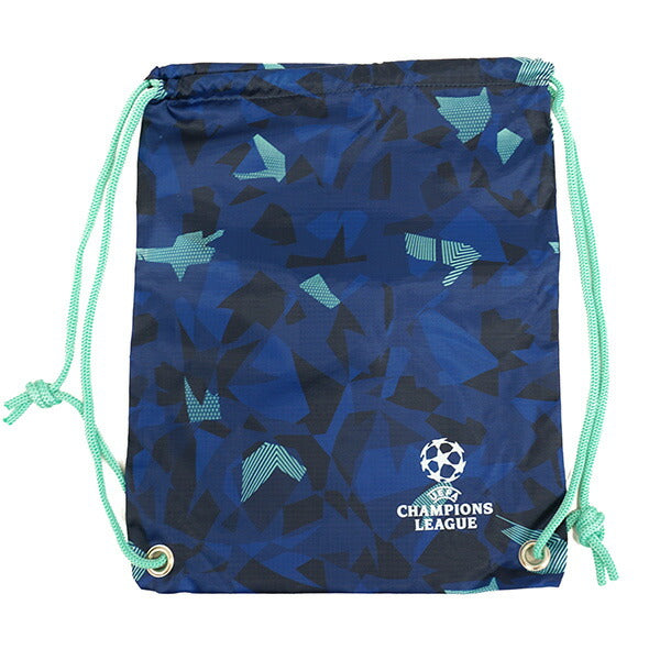 【ネコポス対応可】UEFAチャンピオンズリーグオフィシャルジムバッグ42×33.5cmUEFA-GYMBAG-PTサッカーナップサック小物シューズ着替えネイビー