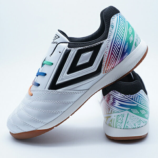 アクセレイターTRJRWDINアンブロumbroUF4FCST3J-WHBKホワイトジュニアフットサルシューズインドア室内用