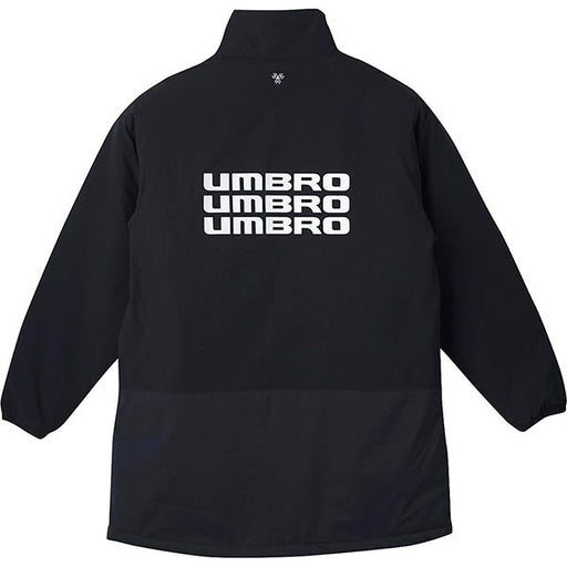 アンブロumbroTHETHIRD中綿ハーフコートUF4FWB34Mサッカーフットサル防寒撥水ブラックメンズ
