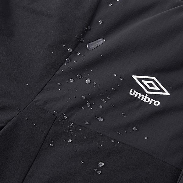 アンブロumbroTHETHIRD中綿ハーフコートUF4FWB34Mサッカーフットサル防寒撥水ブラックメンズ