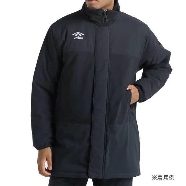 アンブロumbroTHETHIRD中綿ハーフコートUF4FWB34Mサッカーフットサル防寒撥水ブラックメンズ