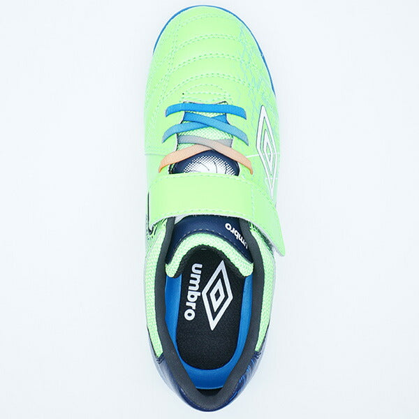 アクセレイターSBJRWIDEアンブロumbroUF5FCST2-GRNVグリーンジュニアサッカートレーニングシューズベルクロ