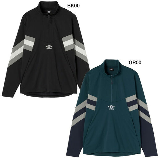 アンブロumbroTHETHIRDbyUMBROウォームアップハーフジップトップUF5FJG11Mサッカーフットサルトレーニングトップメンズ