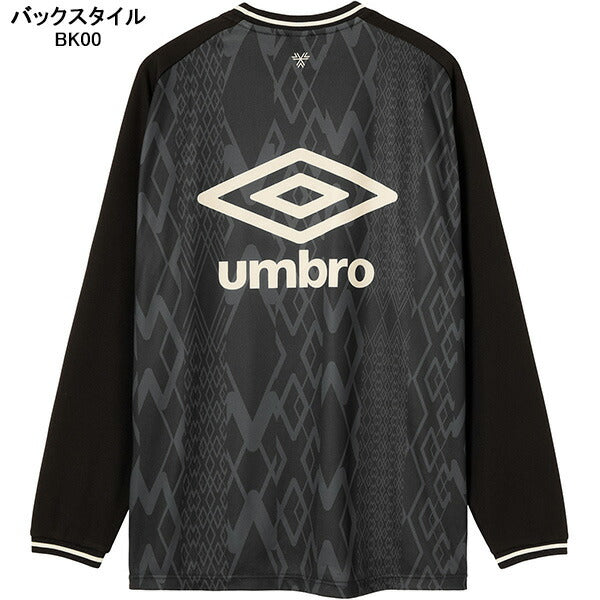 アンブロumbroTHETHIRDbyUMBROグラフィック長袖プラクティスシャツUF5FLS50Mサッカーフットサルプラシャツ練習着メンズ