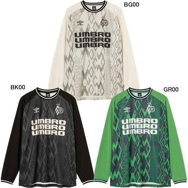 アンブロumbroTHETHIRDbyUMBROグラフィック長袖プラクティスシャツUF5FLS50Mサッカーフットサルプラシャツ練習着メンズ