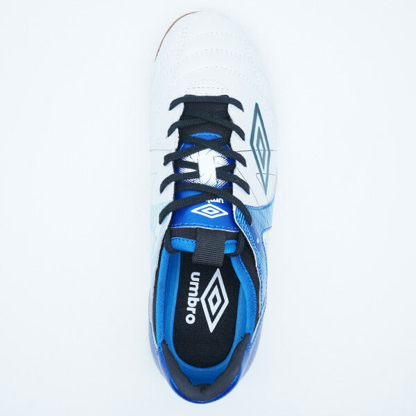 【ショップ限定エントリーでさらに+9倍】アクセレイターTRJRWIDEINアンブロumbroUF5SFCF1J-WHBLホワイトジュニアフットサルシューズインドア室内用