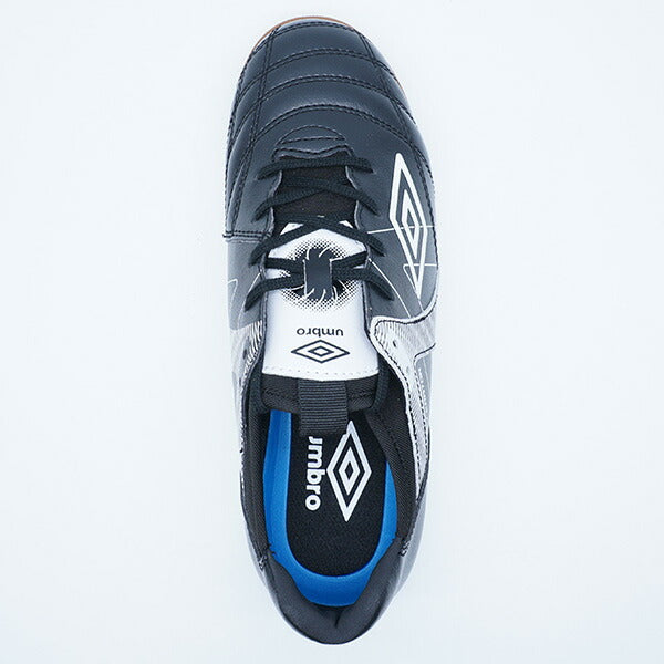 【ショップ限定エントリーでさらに+9倍】アクセレイターTRJRWIDEINアンブロumbroUF5SFCF2J-BKWHブラックジュニアフットサルシューズインドア室内用