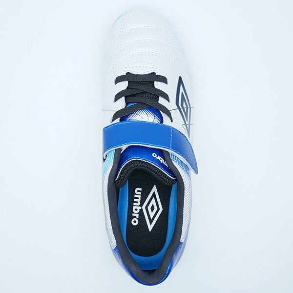 アクセレイターSBJRWIDEアンブロumbroUF5SFCT5J-WHBLホワイトジュニアサッカートレーニングシューズベルクロ