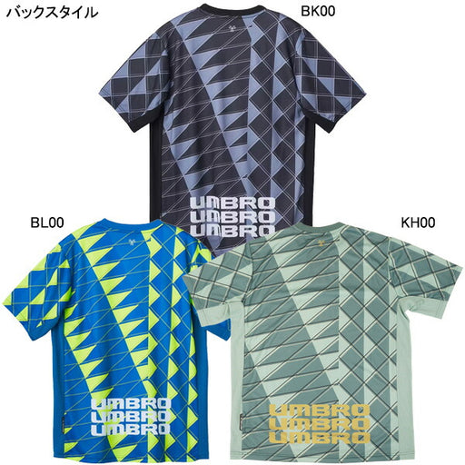 【ネコポス送料無料】アンブロumbroTHETHIRDbyUMBROグラフィックプラクティスシャツUF5SHS50Mサッカーフットサルプラシャツ半袖練習着メンズ