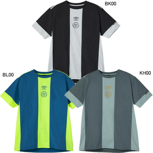 【ネコポス送料無料】アンブロumbroTHETHIRDフィールテックプラクティスシャツUF5SHS51Mサッカーフットサルプラシャツ半袖練習着メンズ