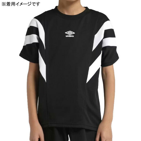【ネコポス送料無料】アンブロumbroジュニア半袖プラクティスシャツUF5SHS53Jサッカーフットサルプラシャツ半袖練習着子供用