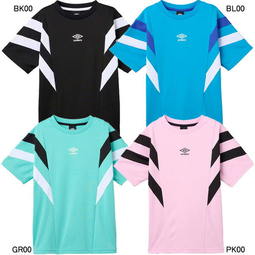 【ネコポス送料無料】アンブロumbroジュニア半袖プラクティスシャツUF5SHS53Jサッカーフットサルプラシャツ半袖練習着子供用