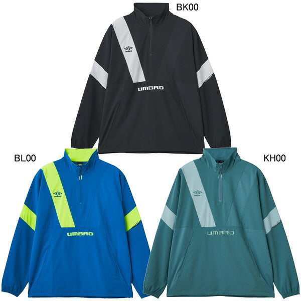 【ショップ限定エントリーでさらに+9倍】アンブロumbroTHETHIRDアノラックピステトップUF5SWB30Mサッカーフットサルハーフジップトレーニングトップ練習着メンズ