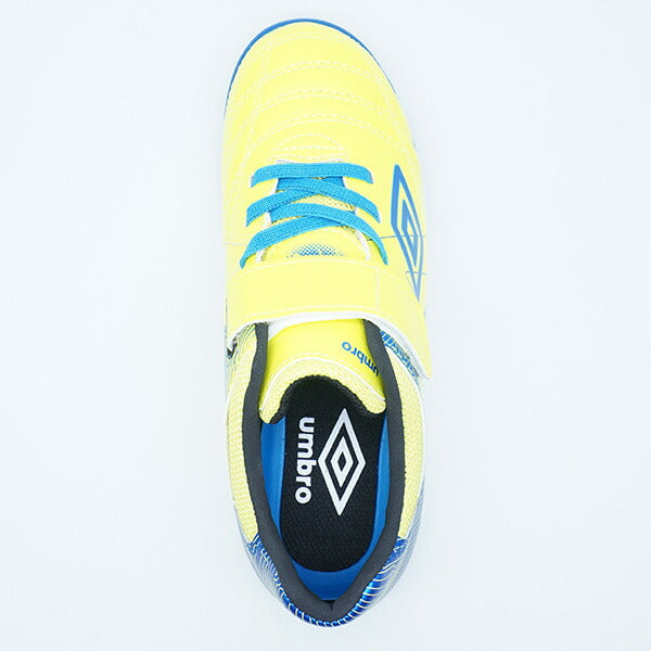 アクセレイターSBJRWIDEアンブロumbroUF6SCST3J-YLBLイエロージュニアサッカートレーニングシューズベルクロ