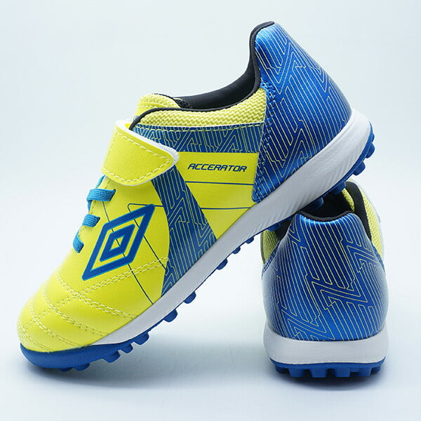 アクセレイターSBJRWIDEアンブロumbroUF6SCST3J-YLBLイエロージュニアサッカートレーニングシューズベルクロ