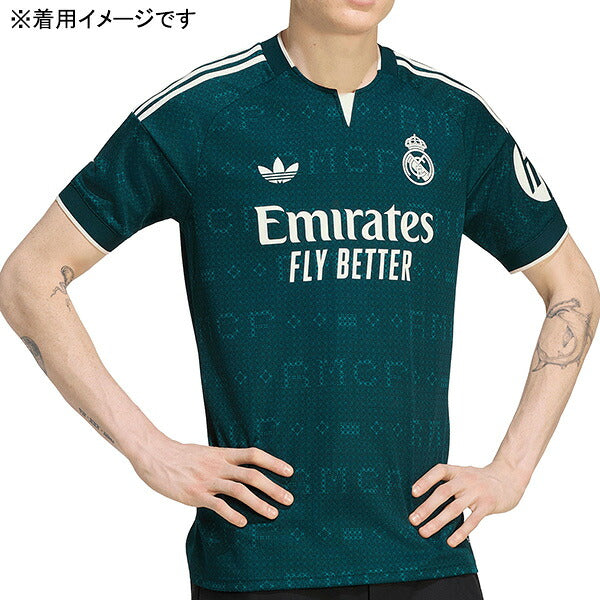 レアルマドリードRMD2026-27レプリカアウェイユニフォーム半袖UU133-JZ7205サッカーグリーンアディダスadidas