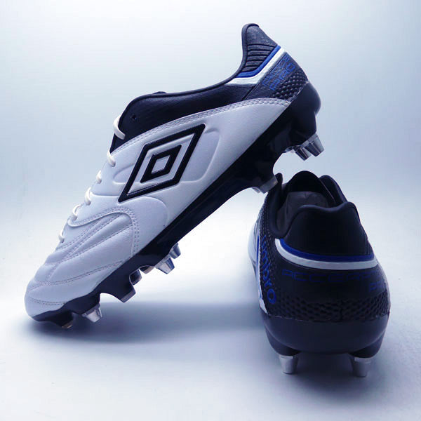 【ショップ限定エントリーでさらに+9倍】アクセレイターPROMIXSGアンブロUMBROUU2RJA03WBホワイト×ブラックサッカースパイク取替式