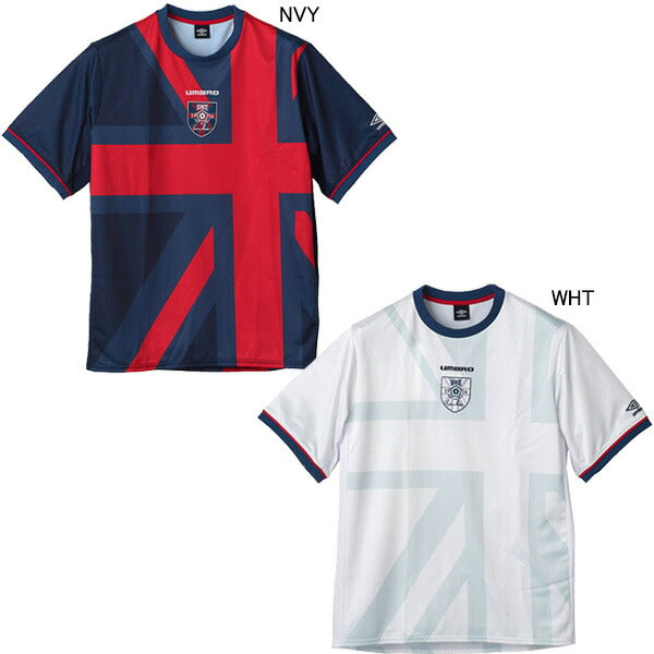 アンブロumbro100周年限定コレクションゲ－ムシャツUUUXJA00サッカーフットサルカジュアルプラクティスシャツ半袖メンズ