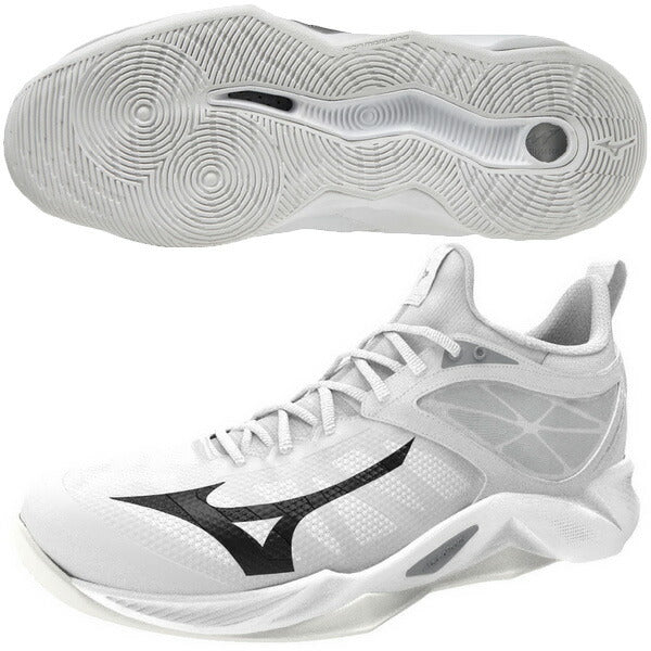 ミズノMIZUNOメンズレディースバレーボールシューズWAVEDIMENSIONウエーブディメンションV1GA2240-09ホワイト