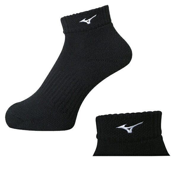 【ネコポス送料無料】ミズノmizunoショートソックスV2MX8001バレーボールショートソックス23-25cm全日本着用ワンポイントロゴ靴下