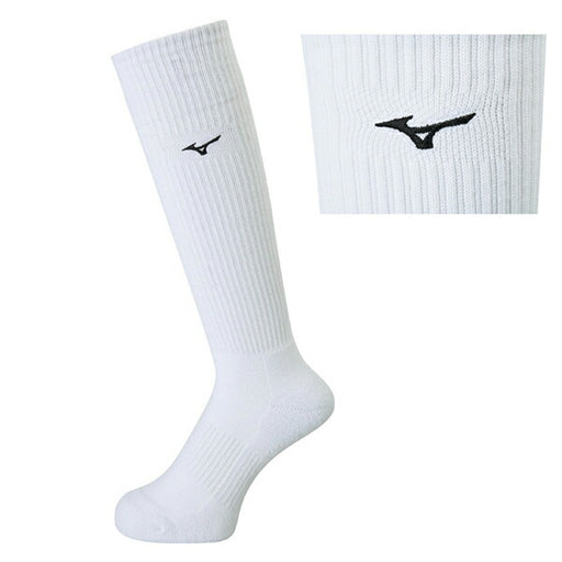 【ショップ限定エントリーでさらに+9倍】ミズノmizunoソックスV2MX8009バレーボールロングソックス23-25cm定番ワンポイントロゴ靴下
