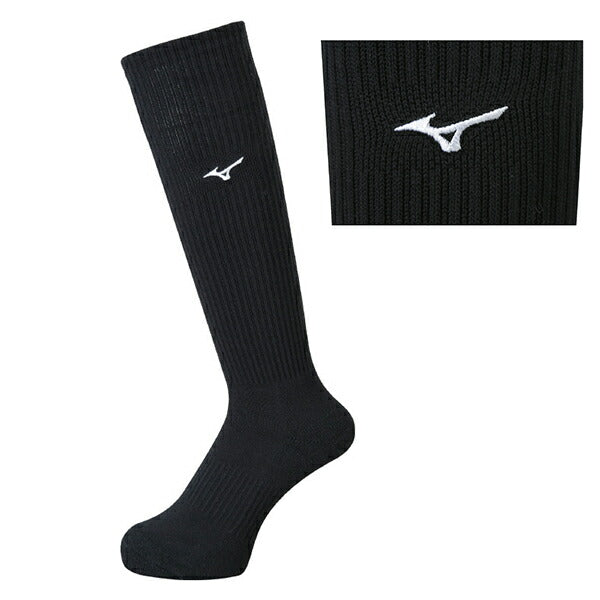 【ショップ限定エントリーでさらに+9倍】ミズノmizunoソックスV2MX8009バレーボールロングソックス23-25cm定番ワンポイントロゴ靴下