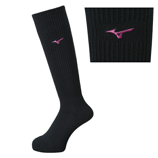 【ショップ限定エントリーでさらに+9倍】ミズノmizunoソックスV2MX8009バレーボールロングソックス23-25cm定番ワンポイントロゴ靴下