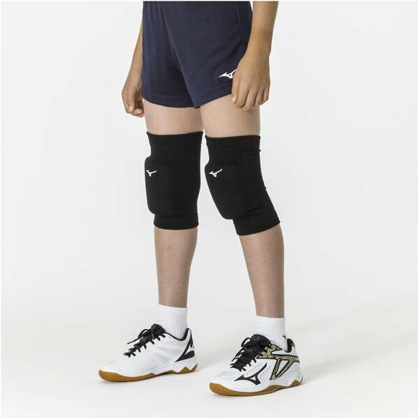 ミズノMIZUNOジュニア膝サポーター(パッド有／2個セット)練習部活バレーボールV2MYA400