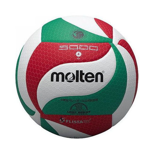 モルテンバレーボール人工皮革フリスタテック軽量バレーボールV4M5000L軽量4号検定球日本製全日本小学生大会公式球