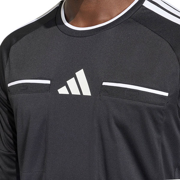 アディダスadidasレフェリージャージ長袖VE081-KF6643サッカー審判用シャツブラックメンズ