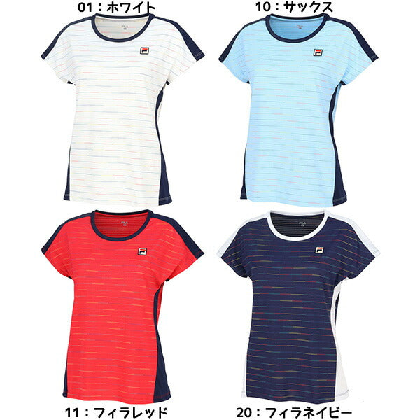 【ショップ限定エントリーでさらに+9倍】フィラFILAテニスレディースTシャツ半袖シャツテニスウェアスポーツウェアVL2800
