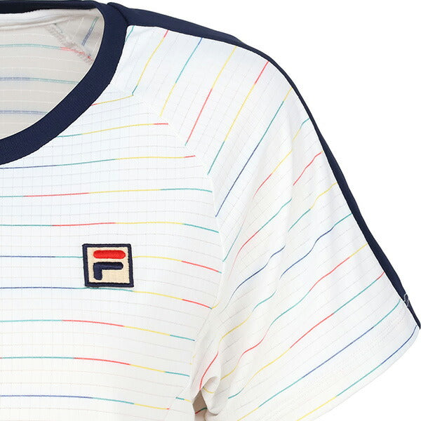 【ネコポス送料無料】フィラFILAレディーステニスウェアゲームシャツTシャツ半袖VL2801