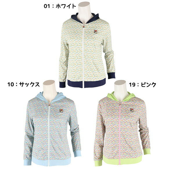 【ショップ限定エントリーでさらに+9倍】フィラFILAレディーステニスウェアフルジップパーカージャケットVL2805
