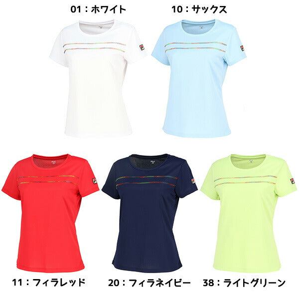 【ネコポス送料無料】フィラFILAレディーステニスウェアゲームシャツTシャツ半袖VL2816