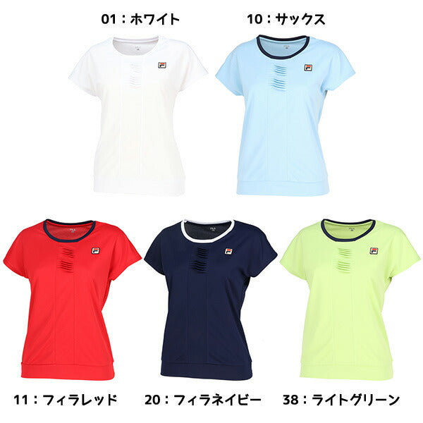 フィラFILAテニスレディースゲームシャツTシャツ半袖シャツテニスウェアスポーツウェアVL2820