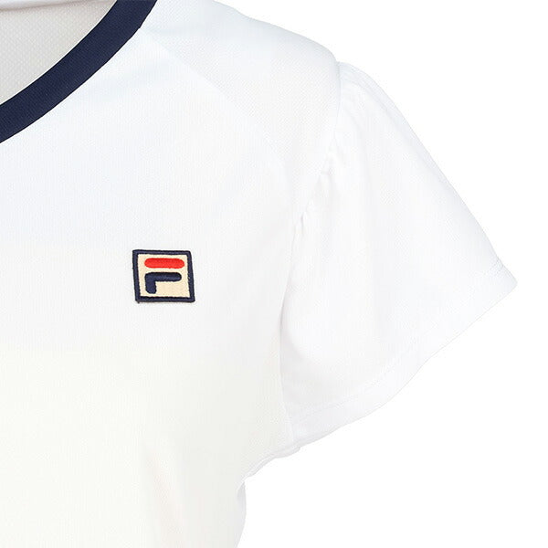 【ショップ限定エントリーでさらに+9倍】【ネコポス送料無料】フィラFILAレディーステニスウェアゲームシャツTシャツ半袖VL2821