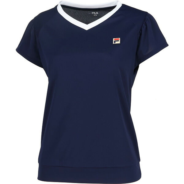 【ショップ限定エントリーでさらに+9倍】【ネコポス送料無料】フィラFILAレディーステニスウェアゲームシャツTシャツ半袖VL2821