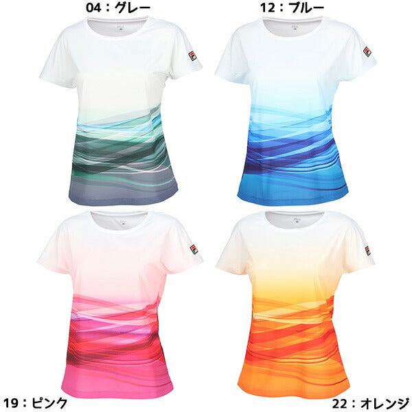 【ショップ限定エントリーでさらに+9倍】【ネコポス送料無料】フィラFILAレディーステニスウェアゲームシャツTシャツ半袖VL2832