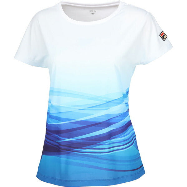 【ネコポス送料無料】フィラFILAレディーステニスウェアゲームシャツTシャツ半袖VL2832
