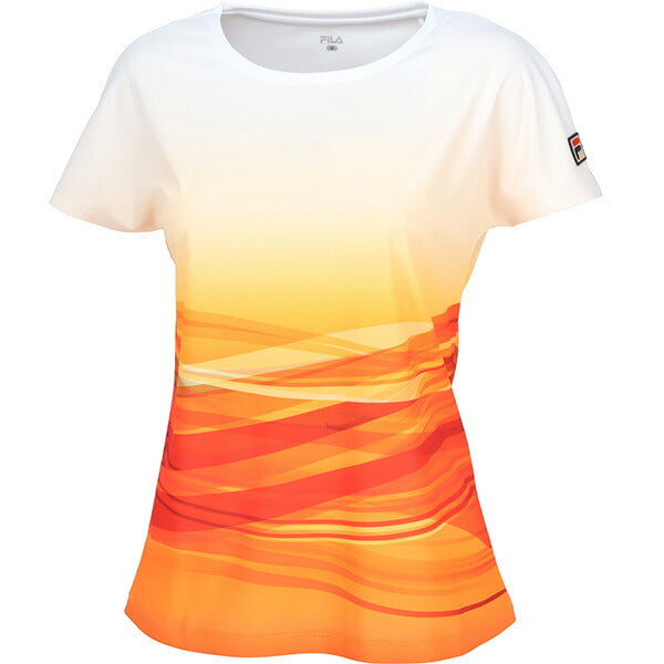 【ショップ限定エントリーでさらに+9倍】【ネコポス送料無料】フィラFILAレディーステニスウェアゲームシャツTシャツ半袖VL2832
