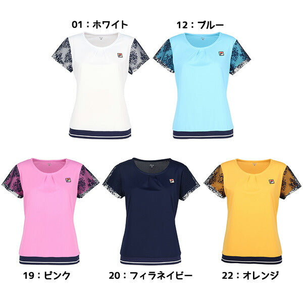 【ネコポス送料無料】フィラFILAレディーステニスウェアゲームシャツTシャツ半袖VL2839