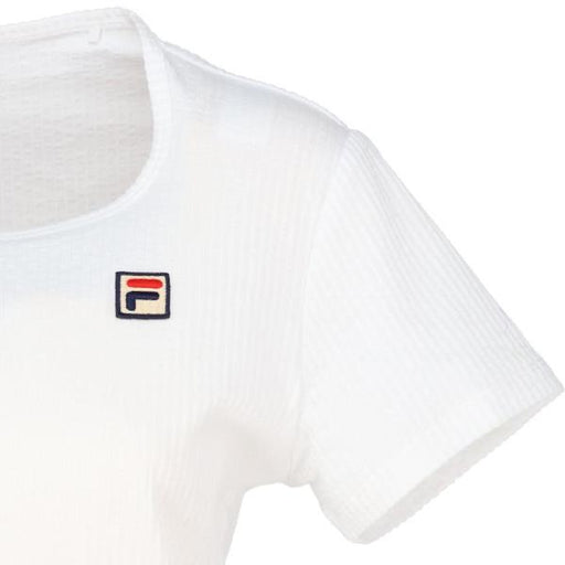 【ショップ限定エントリーでさらに+9倍】【ネコポス送料無料】フィラFILAテニスサッカーストライプスクエアネックシャツゲームシャツレディースウィメンズVL2847